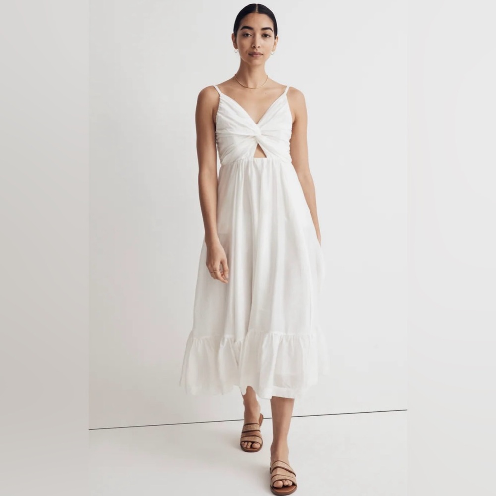 White Midi Dress NWT